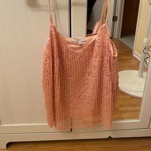 Light pink lace and satin cami.